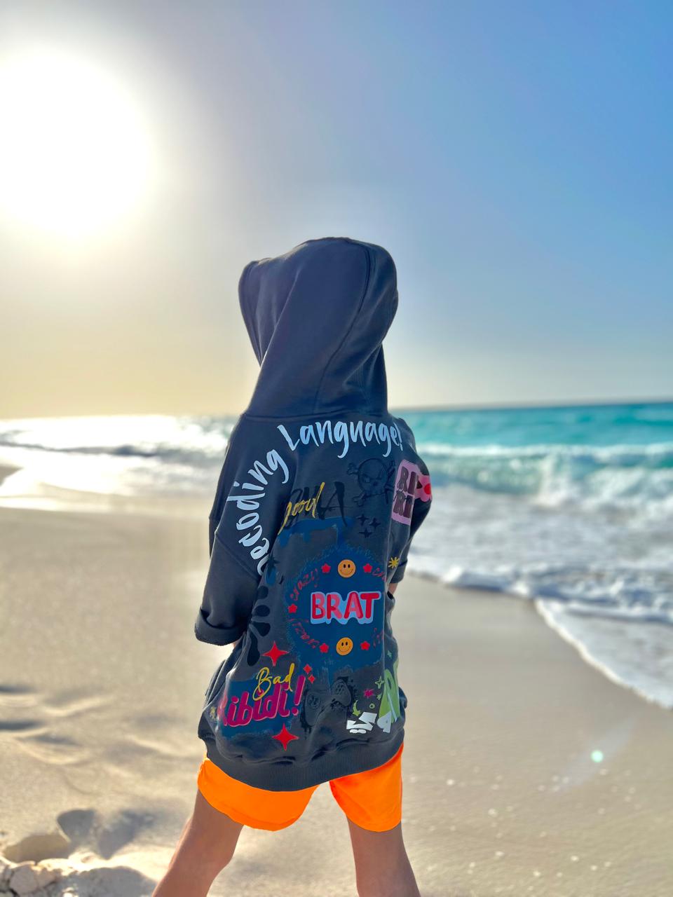 Short Sleeve Decoding In Grey