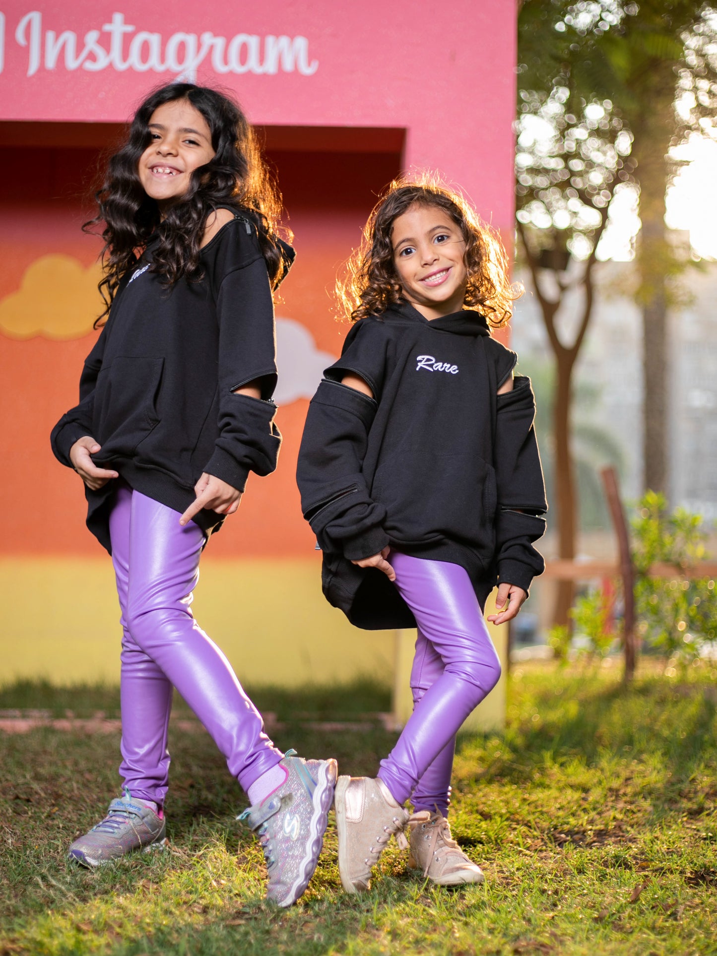 Fleece-Lined Leather Pants In Purple