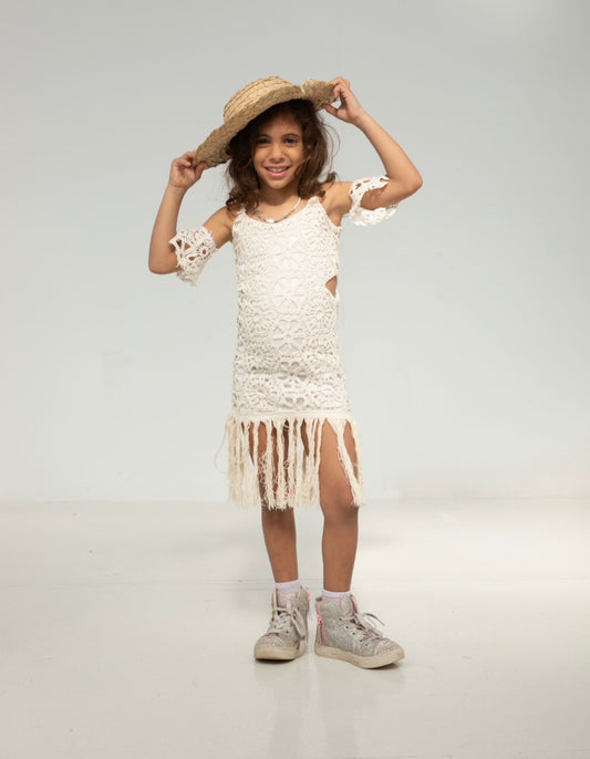 Fringes summer dress