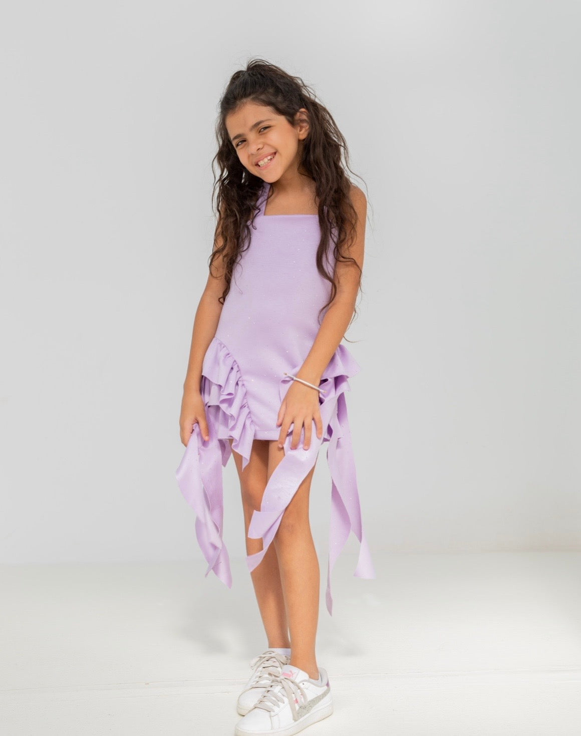 Bling lilac Fringes dress