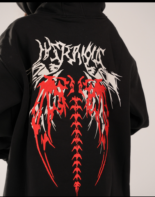 Content Warning embroidered Milton hoodie