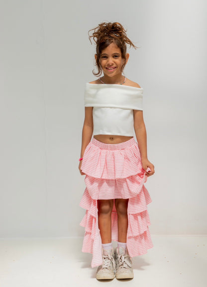 Pink Ruffle skirt