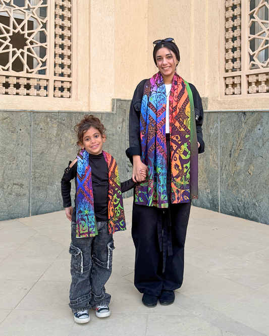 Double-faced scarf ( Adults)