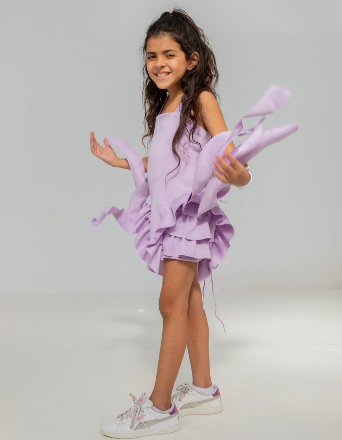 Bling lilac Fringes dress