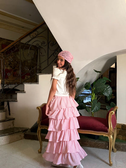 Pink Ruffle skirt