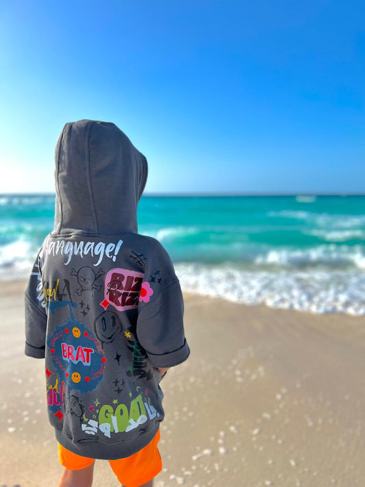 Short Sleeve Decoding In Grey