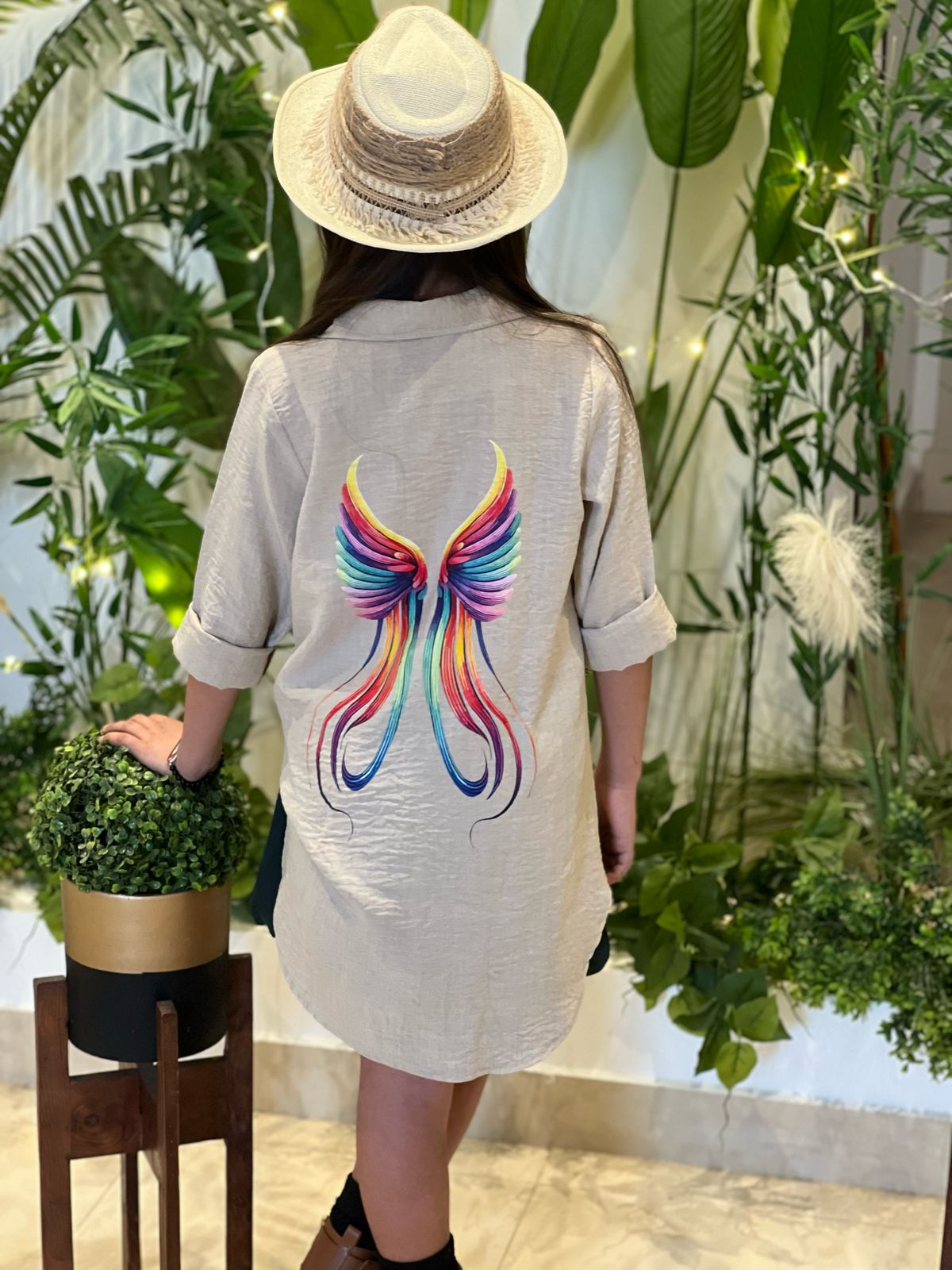 Butterfly Shirt Dress